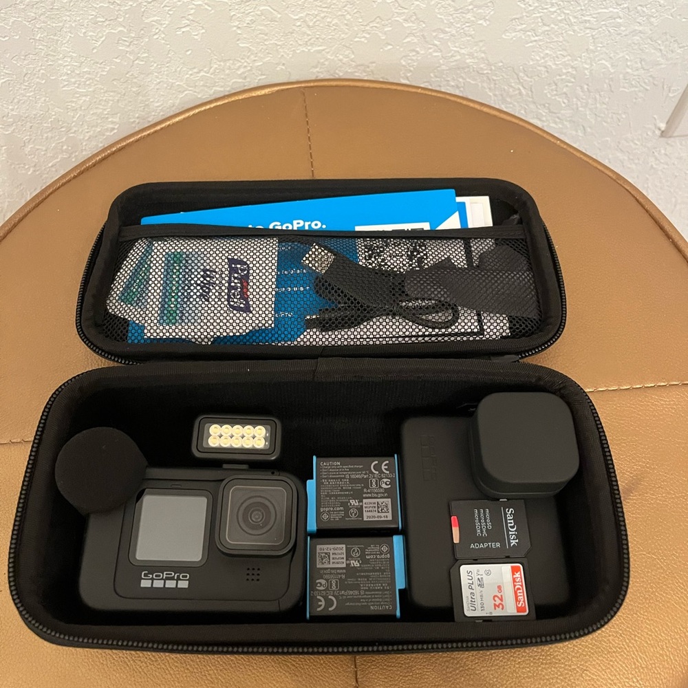 GoPro HERO9 Action Camera with Premium Accessories - Black